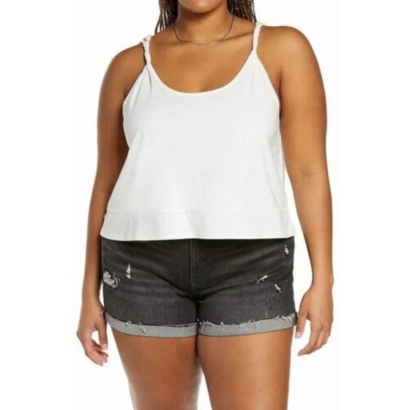 4/$25 NWT BP. Twist Strap Tank in White size 1X - Picture 1 of 1